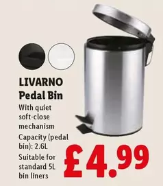 Livarno - Pedal Bin