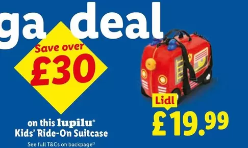 Lidl - Kids' Ride-On Suitcase