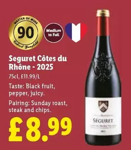 Master - Séguret Côtes du Rhône