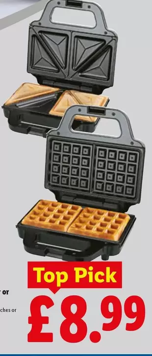 3-in-1 Sandwich and Waffle Maker