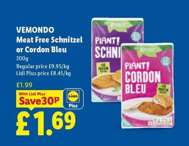 Lidl - Meat Free Schnitzel or Cordon Bleu