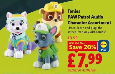 Lidl - PAW Patrol Audio Character Assortment