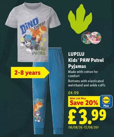 COTTON - Kids' Paw Patrol Pyjamas