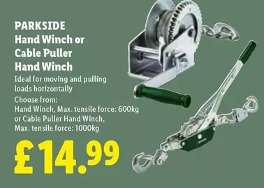 Parkside - Hand Winch or Cable Puller Hand Winch