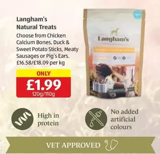 Sweet - Natural Treats Chicken Calcium Bones, Duck &  Potato Sticks, Meaty Sausages or Pig's Ears