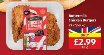 Buttermilk Chicken Burgers