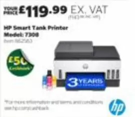 HP - Smart Tank Printer Model: 7308