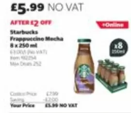 COTTON - Frappuccino Mocha 8 x 250 ml