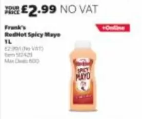 Frank's RedHot Spicy Mayo 1L