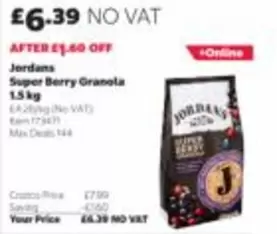 Super Berry Granola 1.5 kg