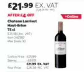 Chateau Larrivet Haut-Brion 75 cl