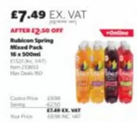 Rubicon - Spring Mixed Pack 16 x 500ml