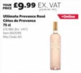 Ultimate Provence Rosé Côtes de Provence 75 cl