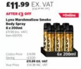 Lynx - Marshmallow Smoke Body Spray