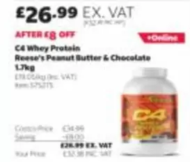 Reese's - C4 Whey Protein  Peanut Butter & Chocolate 1.7kg