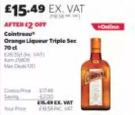 Cointreau - Orange Liqueur Triple Sec 70 cl