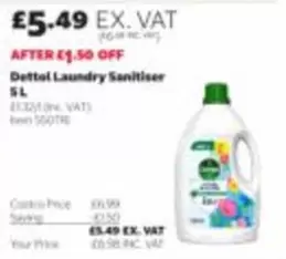 Dettol - Laundry Sanitiser 5L