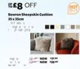 Bowron Sheepskin Cushion 35 x 35cm Item 240636 / 21130