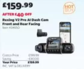Rexing V2 Pro AI Dash Cam Front and Rear Facing Item 434660