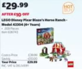LEGO - Disney Pixar Blaze's Horse Ranch - Model 43304