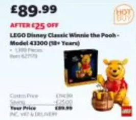 LEGO - Disney Classic Winnie the Pooh - Model 43300 (18+ Years)