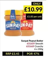 Sun - Peanut Butter 631659 Smooth 631669 Crunchy