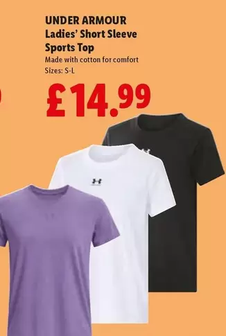 COTTON - Ladies' Short Sleeve Sports Top