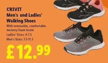 Crivit - Men's and Ladies' Walking Shoes