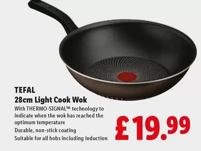 Tefal - 28cm Light Cook Wok
