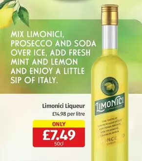 Prosecco - Limonici Liqueur