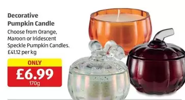 Decorative Pumpkin Candle