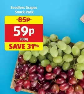 Seedless Grapes Snack Pack