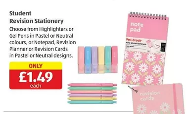 Student Revision Stationery