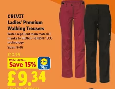Crivit - Ladies' Premium Walking Trousers