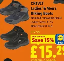 Crivit - Ladies' & Men's Hiking Boots