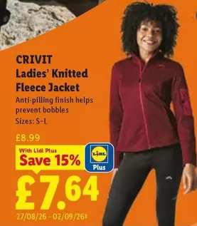 Crivit - Ladies' Knitted Fleece Jacket