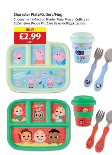 Peppa Pig - Character Plate/Cutlery/Mug