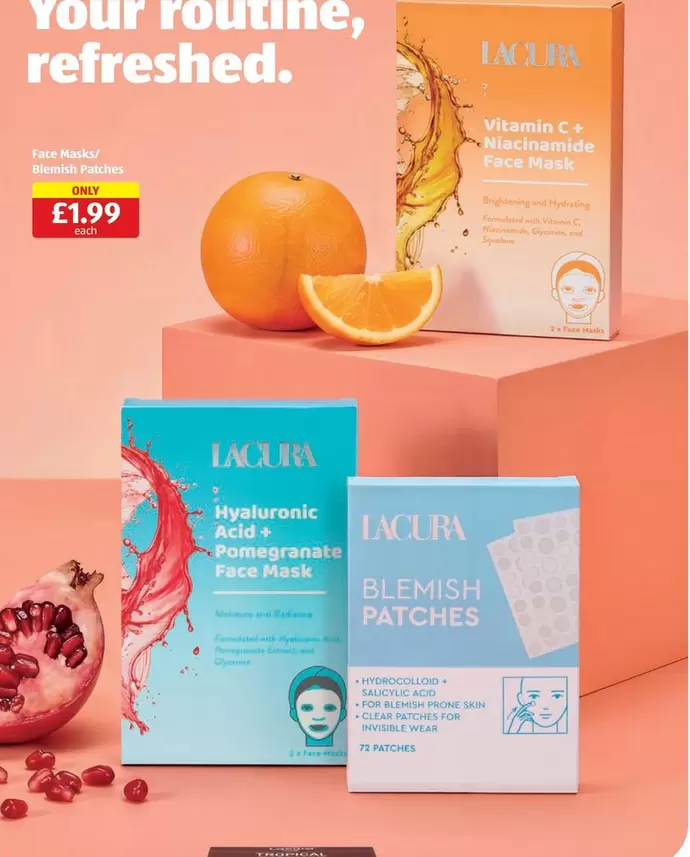 Clear - Vitamin C+ & Hyaluronic Acid + Pomegranate Face Mask