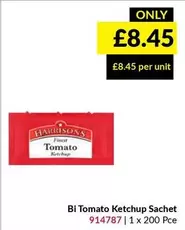 Bi Tomato Ketchup Sachet 914787 | 1 x 200 Pce