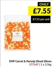 DVP Carrot & Parsnip Diced 20mm 177147