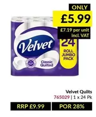Velvet - 24 ROLL JUMBO PACK