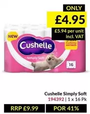 Cushelle - Simply Soft 1 x 16 Pk