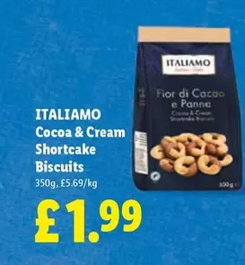 Italiamo - Cocoa & Cream Shortcake Biscuits