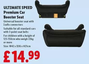 Premium - ULTIMATE SPEED  Car Booster Seat