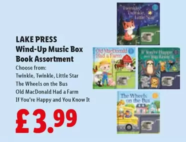 Wind-Up Music Box Book Assortment