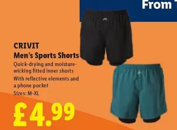 Crivit - Men's Sports Shorts