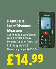 Parkside - Laser Distance Measurer