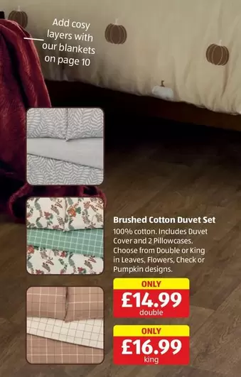 COTTON - Brushed Cotton Duvet Set