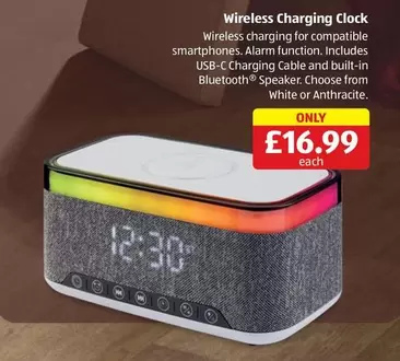 Speaker - Wireless Charging Clock