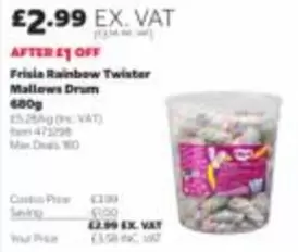 CAT - Frisia Rainbow Twister Mallows Drum 680g